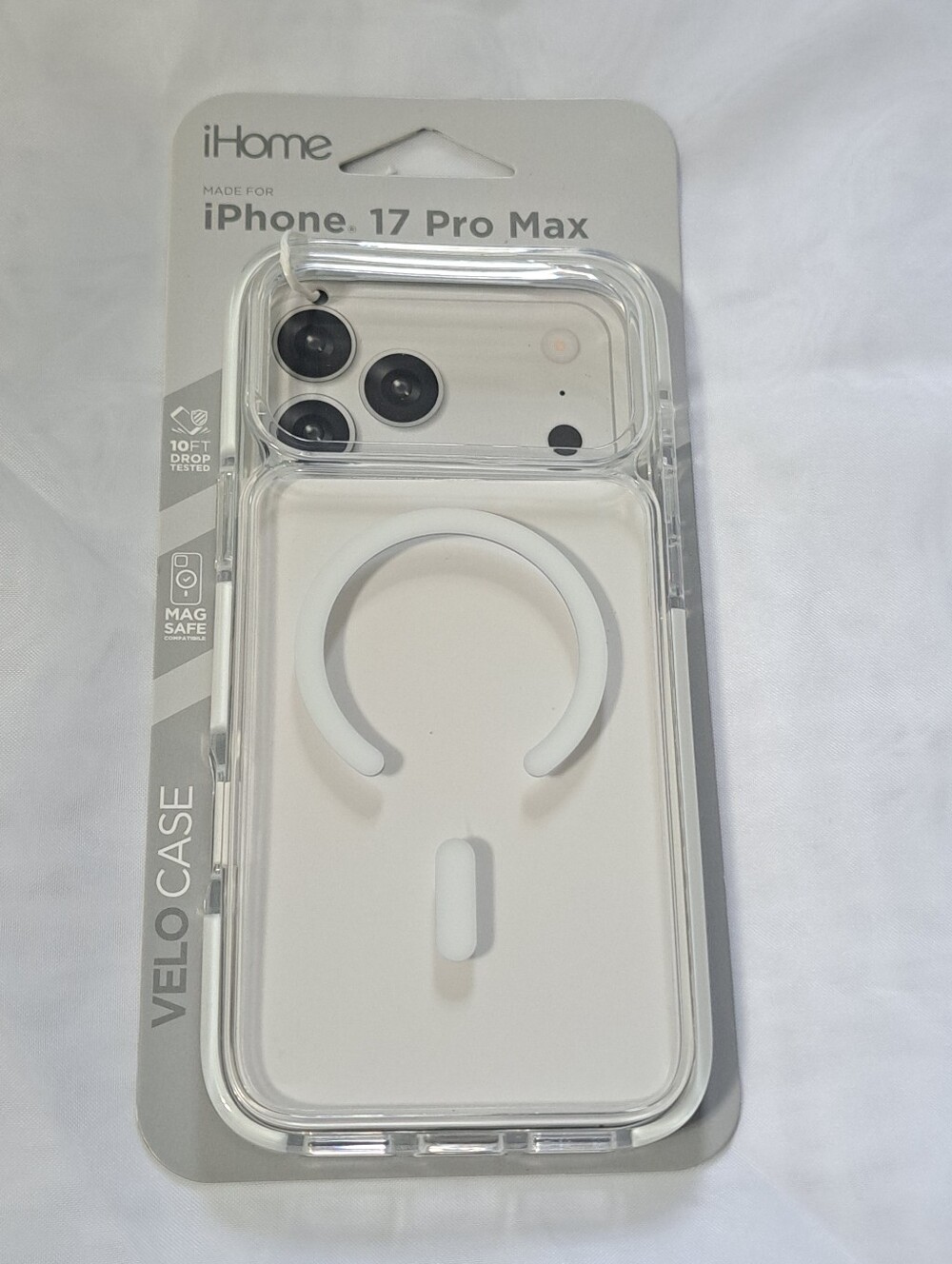 iPhone 17 Pro Max Velo Case Clear White New